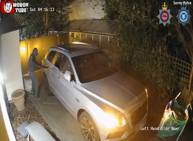 Video :Before escaping, the robbers struck many trees